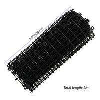 1 x RAW Customer Returns ZEONHEI 2pcs 2m x 28cm Anti-cat Cat Thorn Grid for Home Lawn Floor Black - RRP €28.8