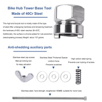 1 x RAW Customer Returns Bicycle hub disassembly tool freewheel hub freehub tool freewheel body removal and installation tool for mountain bike racing bike Silver Updated  - RRP €15.78