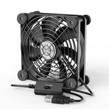 1 x RAW Customer Returns ELUTENG USB Fan 120mm PC Fan with 8 Protective Pads Shock Absorbing USB Fan with 3 Speed Levels 5V Computer Fan 120mm Compatible for Computer PS4 PS5 Laptop - RRP €17.7