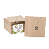 1 x RAW Customer Returns BIOZOYG Environmentally friendly organic napkins made from recycled paper I High-quality paper napkins 20 x 20 cm I 4800 pieces of cocktail napkins unbleached, biodegradable, compostable - RRP €107.11