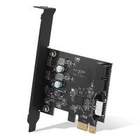 1 x RAW Customer Returns USB PCIe card PCIe x1 to 19Pin USB 3.0 Header and Type E A Key Card for 1 Front Panel USB A, 1 Front Panel USB C, USB 3.0 5Gpbs PCI Express expansion card for Windows MacOS - RRP €22.18