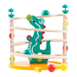 1 x RAW Customer Returns Wooden ball track dinosaur design with additional play options, suitable from 2 years Perfect for toddlers from 2 years - RRP €30.99