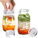 1 x RAW Customer Returns Yesland 9 Pack 6.9 x 6.9 x 2.5 cm Wide Mouth Fermentation Weights with Easy Grip, Ideal for Fermenting Sauerkraut, Pickles, Kimchi, Cucumbers and Other Fermented Foods - RRP €23.18