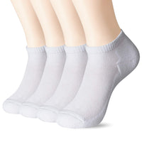 1 x Brand New  MD men s and women s short socks 4 pairs super soft sports socks, sneaker socks, ideal for sports, leisure and business 4White EU48-50 - RRP €27.6