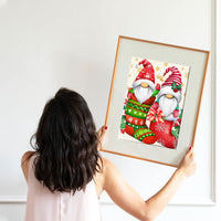 20 x RAW Customer Returns RICUVED Christmas Diamond Painting Children, Christmas Diamond Painting Pictures Dwarf Diamond Painting Set Full Diamond Painting Pictures Adults Cross Embroidery Kits for Home Decor Wall 30x40cm - RRP €158.4