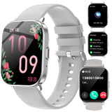 1 x RAW Customer Returns Fitonus Smartwatch Women Men with Phone Function, 2.01 Full Touch Smart Watch with 120 Sports Modes Pedometer Sleep Monitor Heart Rate Monitor, IP68 Fitness Tracker Sports Watch Women for iOS Android, Silver - RRP €19.99