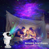 1 x RAW Customer Returns Etlephe Galaxy Starry Sky Astronaut Projector, Galaxy Light with Remote Control and Timer, Star Projector for Bedroom and Ceiling, Perfect Gift for Children and Adults, Red, Green - RRP €32.44