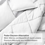 1 x RAW Customer Returns Bare Home Quilt with Duvet Insert - Alternative to Goose Down - Ultra-Soft - Premium 1800 Series - All-Season Warmth - 180 GSM Bed Quilt 155 x 220, White  - RRP €31.46