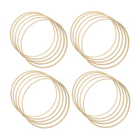 1 x RAW Customer Returns JZK 20 x Large Bamboo Hoops 25cm Wooden Hoops for Macrame Crafts, Wooden Dream Catcher Hoops, Floral Wreath Ring, Wall Hanging Craft Wooden Ring - RRP €25.26