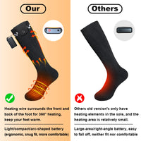 1 x RAW Customer Returns FOTFLACE Heated Socks for Men Women Heated Socks with 4500mAh Rechargeable Battery, 3 Adjustable Temperature Heating Socks for Winter Activities - RRP €30.24