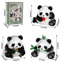 3 x Brand New Lnjya 3 in 1 Panda Building Blocks Set, Mini Panda Construction Toy, 720 Pieces Panda Construction Toy Building Block Sets, Building Blocks Toy Bricks Animal Building Blocks Figures Construction Toys for Children Ages 6 and Up - RRP €27.18