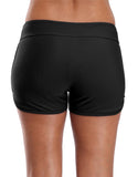 1 x RAW Customer Returns AVACOO women s swimming shorts, beach shorts, tummy control, sports bikini shorts 50 SPF, black L - RRP €18.94