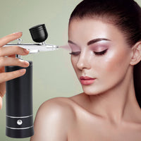 1 x RAW Customer Returns Awsuc Wireless Airbrush Set with Compressor, Wireless Airbrush Set with Compressor, Portable Air Brush Compressor Set, Rechargeable Airbrush for Nails, Model Painting Black - RRP €35.28