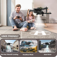 1 x RAW Customer Returns 12PRO Drones with Camera Brushless Motor Drone for Beginners and Adults with Motor Adjustable 135 Camera 4k HD 2 Cameras Drone 5G WIFI FPV RC Foldable Quadcopter Altitude Hold 2 Batteries - RRP €129.99