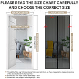 1 x RAW Customer Returns Fly screen balcony door, EGNBU insect protection door magnet, 90x210CM, mosquito net door without drilling, fly protection magnet curtain is ideal for patio door cellar door, easy adhesive installation, black - RRP €19.99