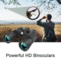 1 x RAW Customer Returns BRIGENIUS 10x50, HD Binoculars Adults, Compact with Night Vision, Waterproof FMC Lens for Bird Watching Hiking Hunting Sightseeing - RRP €65.53