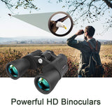 1 x RAW Customer Returns BRIGENIUS 10x50, HD Binoculars Adults, Compact with Night Vision, Waterproof FMC Lens for Bird Watching Hiking Hunting Sightseeing - RRP €38.68