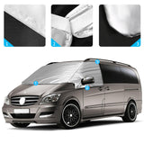 1 x RAW Customer Returns Windshield Wrap Cover Replacement for Mercedes-Benz Viano Vito W639 2003-2014, Car Windshield Cover, 600D Luxury Sun Protection Waterproof Snow Ice Protection, Dust Protection - RRP €75.66