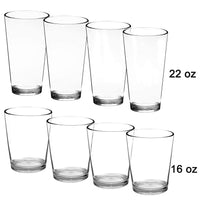 2 x Brand New Youngever Set of 8 500ML 650ML Drinking Cups, Reusable Plastic Glasses, Plastic Glasses, Reusable Plastic Cups, Unbreakable Glasses, Water Glasses - RRP €73.92