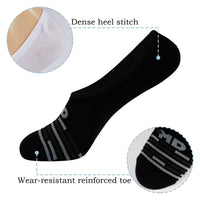 1 x Brand New  MD Invisible Sneaker Socks for Women 6x Pair Short Socks for Moccasins White 35-38EU 3-5UK 7-9US - RRP €22.8