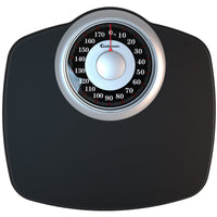 1 x RAW Customer Returns Adamson A25 Bathroom Scales - up to 180 kg - 5.3 inch dial on 31 x 30 cm platform - Non-slip rubber surface - High precision analog bathroom scales - Durable with 20 year guarantee - RRP €44.2