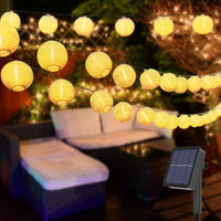 5 x RAW Customer Returns btfarm Solar Fairy Lights Lantern Outdoor 6.5 m LED 8 Mode Lantern Outdoor IP65 Waterproof Solar Fairy Lights Decoration for Garden, Balcony, Terrace, Yard Warm White  - RRP €94.95