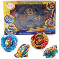 1 x RAW Customer Returns TUKIIE Beyblade Burst Spinning Top Beyblade Burst Arena Battle Spinning Top Set with Beystadium Arena, 4 Spinning Tops and 2 Launchers, Battle Spinning Top Toys for Children Ages 6 and Up, Gift Sets for Children - RRP €20.16