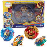 1 x RAW Customer Returns TUKIIE Beyblade Burst Spinning Top Beyblade Burst Arena Battle Spinning Top Set with Beystadium Arena, 4 Spinning Tops and 2 Launchers, Battle Spinning Top Toys for Children Ages 6 and Up, Gift Sets for Children - RRP €20.16