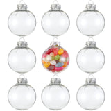 1 x RAW Customer Returns 15 Transparent Openable Christmas Baubles, Christmas Spheres to Fill Reusable and Durable Plastic Customizable Decoration Christmas Tree Balls, DIY Decorations, Weddings. - RRP €14.87