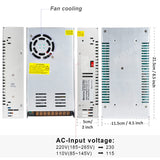 1 x RAW Customer Returns MEISHILE power supply DC 24V 25A 600W transformer switch power supply 230V AC to DC power supply 24V transformer industrial adapter 0-20A LED light strip lamp motor pump amplifier heater SMPS 110V 220V - RRP €41.69