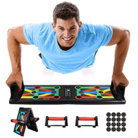 1 x RAW Customer Returns ROMIX Push Up Board, 12 in 1 Multifunctional Portable Push-up Board, Push-up Stand, Muscle Board Rack Strength Training Fitness Equipment Push Up Rack for Home Gym Exercise Bodybuilding Workout - RRP €25.99