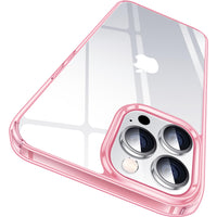 1 x RAW Customer Returns CASEKOO Crystal Clear for iPhone 15 Pro Case, Never Yellowing Indestructible Military Protection Shockproof Scratch-Resistant Protective Case Transparent Case Thin Mobile Phone Case iPhone 15 Pro - Pink - RRP €21.17