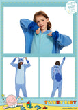 1 x RAW Customer Returns RandWind Animal Adult Onesie Halloween Costumes Animals Sleeping Pajamas BlueStitch-S  - RRP €28.99