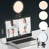 1 x RAW Customer Returns Full Screen Ring Light Laptop, Video Conference Light with Clip, 3 Light Modes 10 Brightness Levels, Webcam Light Camera Light for Zoom Meeting Video Recording Live Streaming Tiktok YouTube Vlog Makeup - RRP €18.64