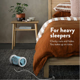 1 x RAW Customer Returns CLOCKY Funny Gift- Loud Alarm Clock for Heavy Sleepers on Wheels Adults Kids Teens Bedroom Run Away Moving Jump Roll Vibrating, Cute Annoying, 1-Time Snooze, Digital, Wake Up Energized Black  - RRP €39.34