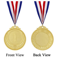 1 x RAW Customer Returns Donrime Metal Award Medals, 12 Pieces Gold Medal Winner Medals for Children Adults Awards for Sports Day, Gymnastics Competitions, Party Favors - RRP €17.09