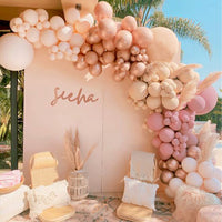 6 x Brand New Sumtoco Balloon Garland, Pink Balloons Birthday, Balloons Birthday Made of Latex Metallic Allon for Wedding Bridal Engagement Birthday Baby Shower Women Girls Party Decoration - RRP €81.96