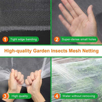 1 x RAW Customer Returns Plant protection net, 3X10M insect protection net fine mesh, flower protection net, plant protection net, garden net insect net, vegetable net garden, net for plants vegetables - RRP €17.84