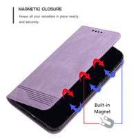 1 x RAW Customer Returns Rostsant Mobile Phone Case for Samsung A54 5G PU Leather Wallet Protective Case Galaxy A54 Case Stand Magnetic Folding Case for Samsung Galaxy A54 5G - Purple - RRP €14.44