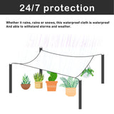 1 x RAW Customer Returns Waterproof tarpaulin transparent with eyelets, waterproof transparent tarpaulin, PE tarpaulin weatherproof foldable plastic tarpaulin with 6m elastic ropes. 3x4m  - RRP €38.35