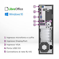 1 x RAW Customer Returns HP, Ready-to-Use SFF Desktop PC, Fixed PC Computer Intel i5-6500 3.20 GHz, 16GB RAM, 512GB SSD, VGA, Wi-FI, Libre Office, Win 10 Pro Refurbished  - RRP €119.02