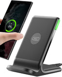 1 x RAW Customer Returns INIU Wireless Charger, 15W Wireless Charger Fast Wireless Charging Station with Sleep-Friendly Adaptive Light Holder for iPhone 14 13 12 11 Pro XR XS X 8 Plus Samsung Galaxy S22 S21 Google LG - RRP €18.99