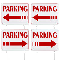 2 x Brand New 4pcs Event Parking Signs with Stakes, 30x40cm Double Sided Event Parking Sign with Arrow Outdoor Event Parking Signs - RRP €38.4