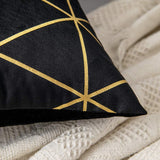 6 x RAW Customer Returns MIULEE Velvet Cushion Cover Grid Modern Decorative Pillowcase Decorative Pillowcases Sofa Cushions Soft Throw Pillows Decoration with Hidden Zipper for Sofa Office Bed Set of 2 50 x 50 cm Black - RRP €108.06