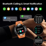 1 x RAW Customer Returns Marsyu Smartwatch Men Watch with Bluetooth Calls, 1.5 Military Watch, IP68 Waterproof 600mAh Battery Smart Watch, 123 Sport Modes, Heart Rate Monitor, SpO2, Whatsapp Notifications - RRP €62.28