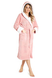 1 x RAW Customer Returns CityComfort Women s Fluffy Fleece Dressing Gown Women s Dressing Gown Women Pink, L  - RRP €24.79