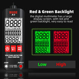 1 x RAW Customer Returns BSIDE A1 Digital Multimeter professional dual mode voltage tester pocket measures voltage resistance V-Alert cable live for electricians - RRP €32.71