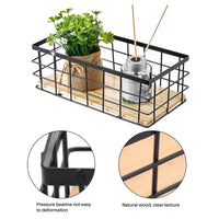 1 x RAW Customer Returns Callstick 2 Packs Metal Storage Basket with Base, Decorative Baskets for Home Storage, Wire Basket for Organizing Small Tableware - RRP €22.18