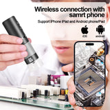 1 x RAW Customer Returns 4K WiFi Digital Microscope Camera for iPhone Android Phone and Windows Mac PC, 3840x2160P Wireless Handheld Microscope, Portable Microscope for Adults and Kids - RRP €46.99