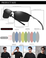 1 x RAW Customer Returns Sunglasses for Men and Women Polarized Metal Frame Rectangular Ultra Light Anti-Reflective UV Protection Fashion Sunglasses Cat 3 CE - RRP €24.99